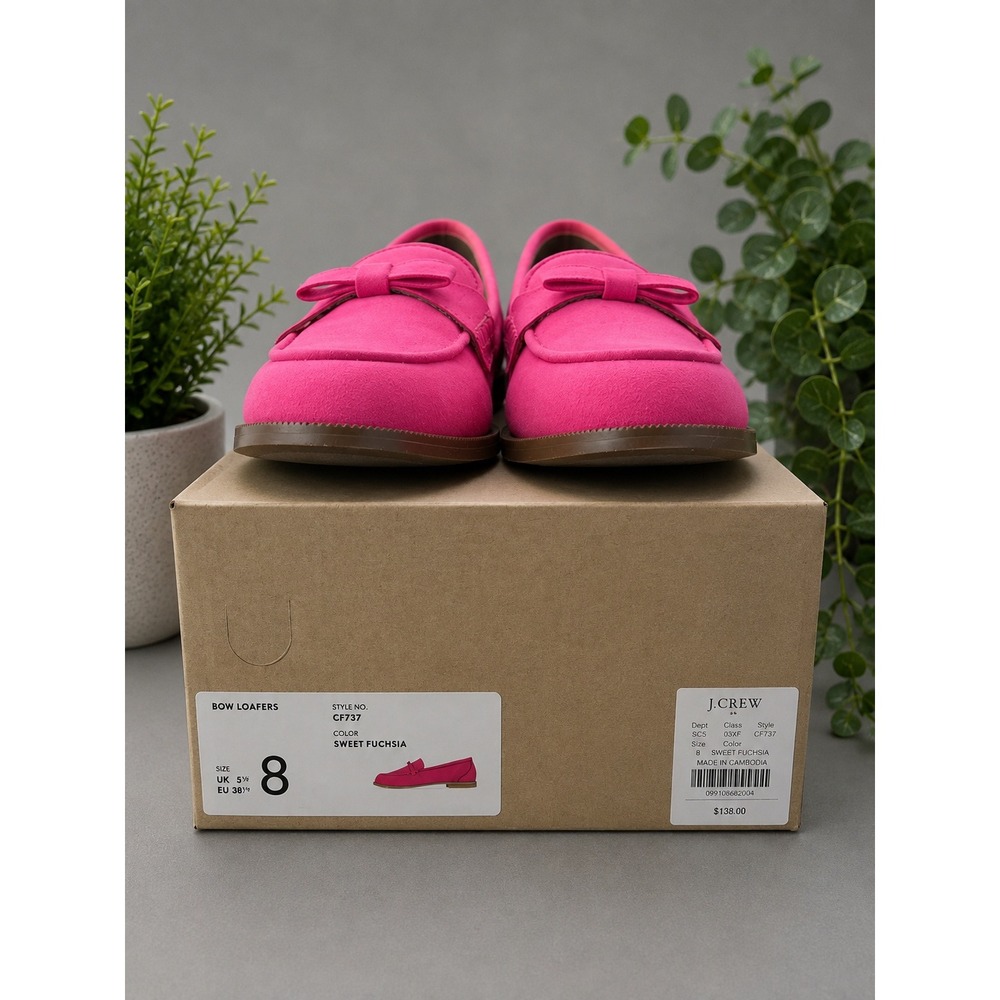 J. Crew Suede Bow Loafers 8 - Picture 8 of 8